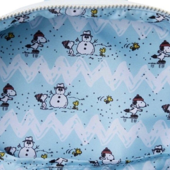 Brand New Loungefly Peanuts Charlie Brown Ice Skating Mini Backpack Snoopy main image 6